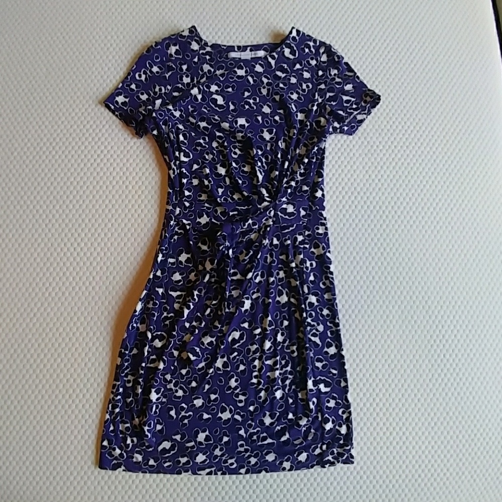 Faux Wrap Cheetah Dress - Like new!